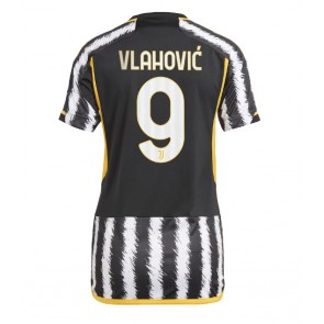 Juventus Dusan Vlahovic #9 Dámské Domácí Dres 2023-24 Krátký Rukáv
